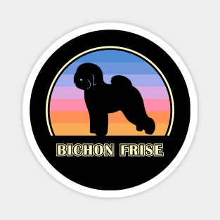 Bichon Frise Vintage Sunset Dog Magnet